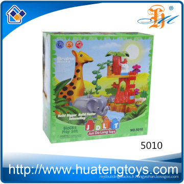 2016 Nouveau design animal zoo building blocks toys for kids